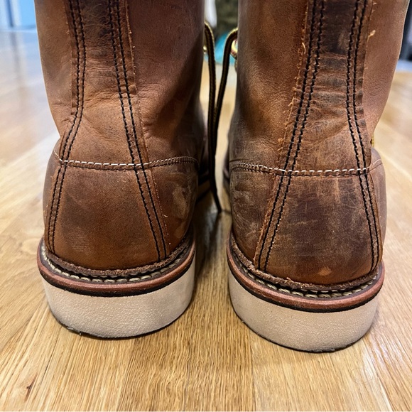 Red Wing CLASSIC MOC MEN'S 6-INCH BOOT IN COPPER ROUGH & TOUGH LEATHER - Picture 9 of 15